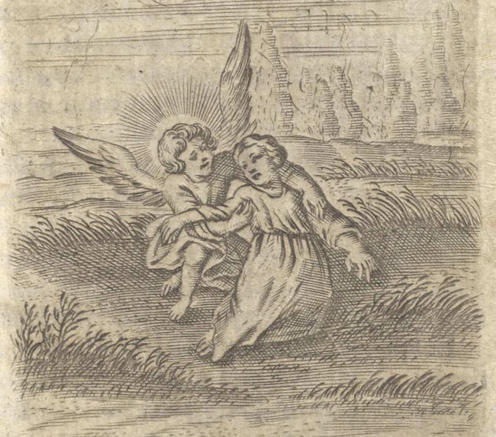 An illustration from Pia desideria : tribus libris comprehensa, 1694, leaf 76