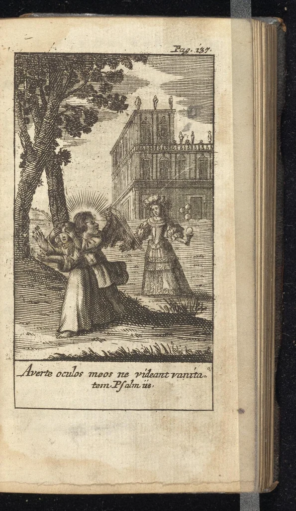 An illustration from Pia desideria : tribus libris comprehensa, 1657, leaf 186