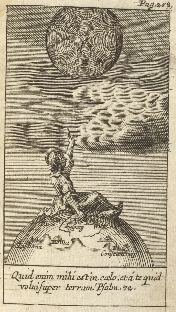 An illustration from Pia desideria : tribus libris comprehensa, 1657, leaf 340