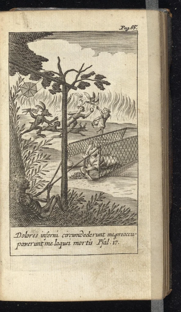 An illustration from Pia desideria : tribus libris comprehensa, 1657, leaf 86