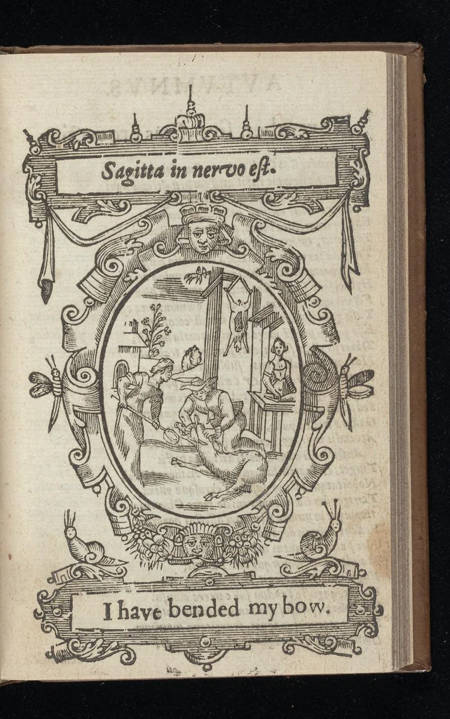 An illustration from Kalendarium humanae vitae = The Kalender of mans life, 1638, leaf 106
