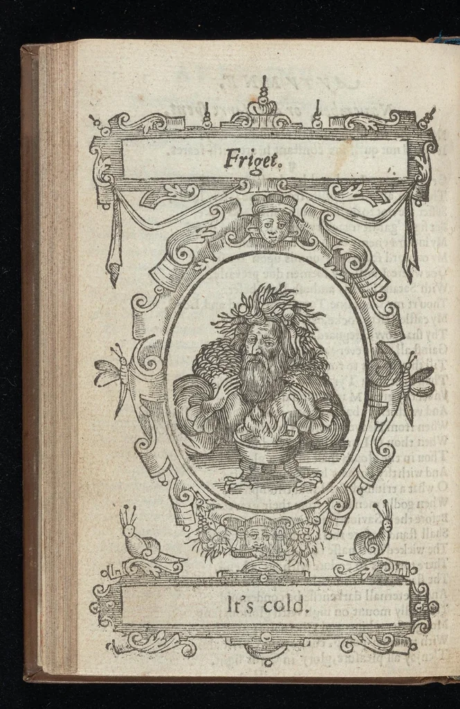 An illustration from Kalendarium humanae vitae = The Kalender of mans life, 1638, leaf 121