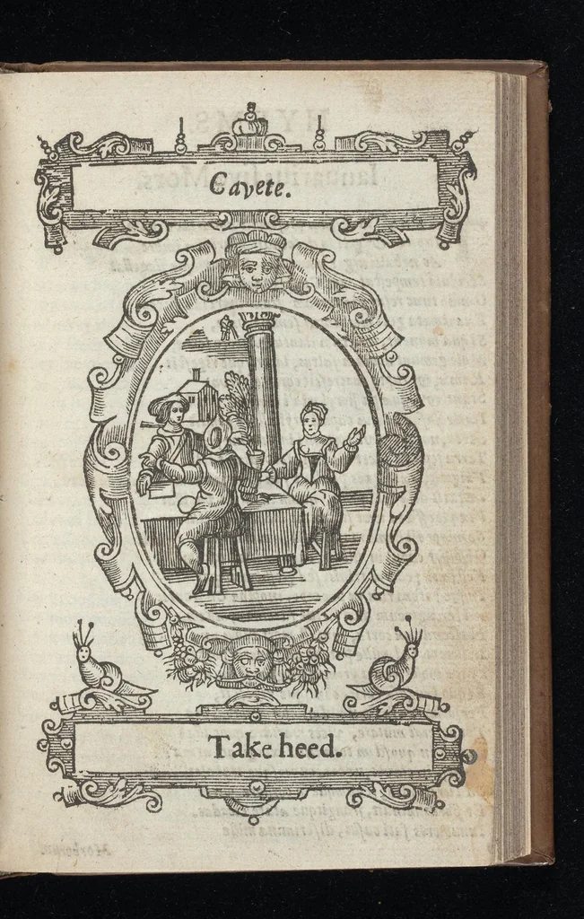 An illustration from Kalendarium humanae vitae = The Kalender of mans life, 1638, leaf 136