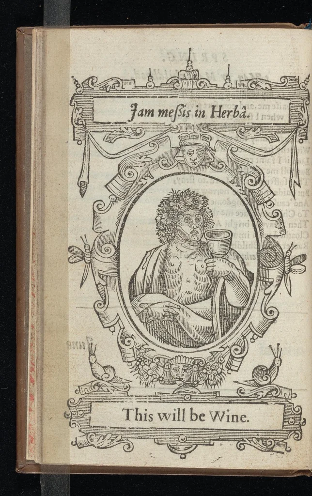 An illustration from Kalendarium humanae vitae = The Kalender of mans life, 1638, leaf 45