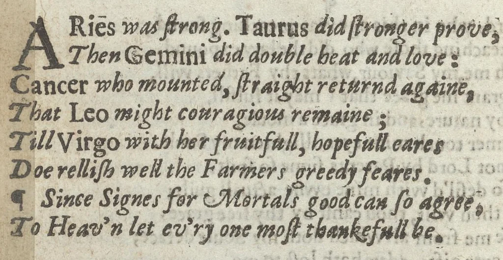 An illustration from Kalendarium humanae vitae = The Kalender of mans life, 1638, leaf 53