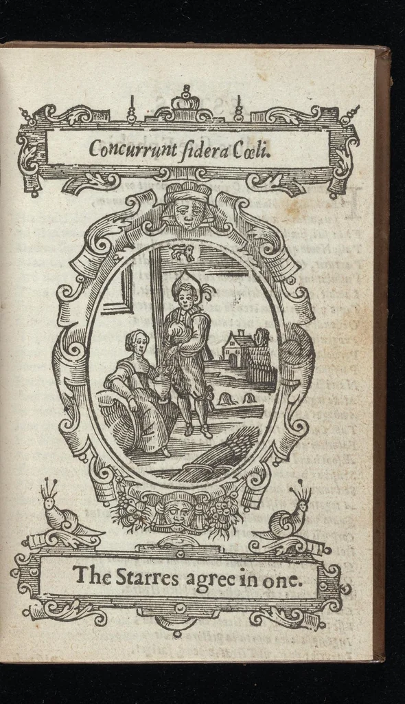 An illustration from Kalendarium humanae vitae = The Kalender of mans life, 1638, leaf 54