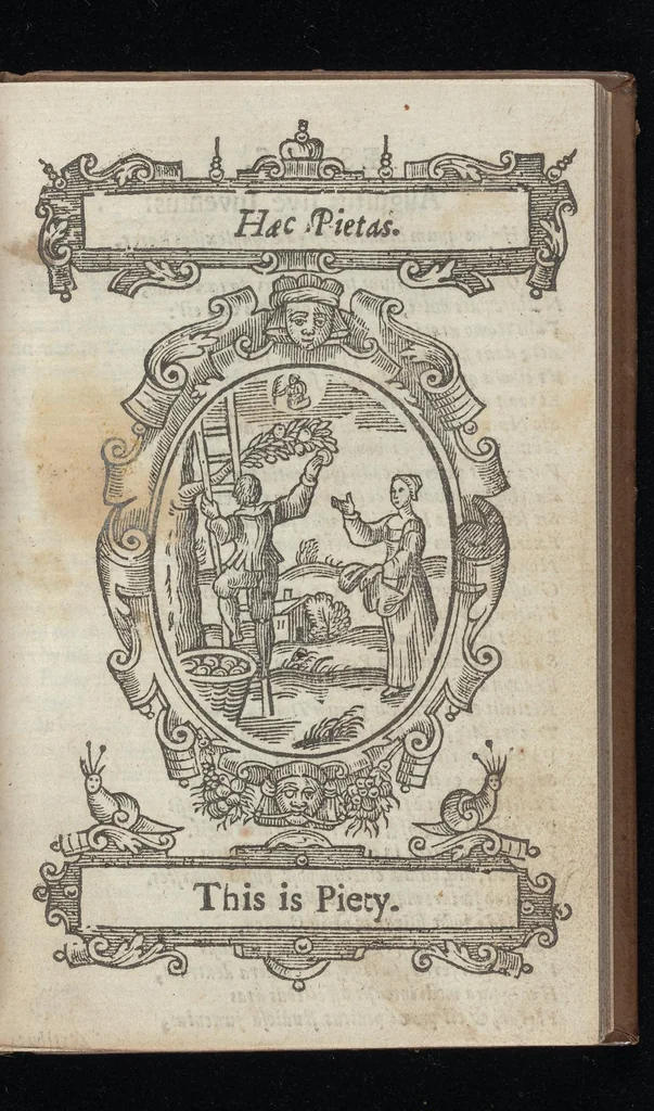An illustration from Kalendarium humanae vitae = The Kalender of mans life, 1638, leaf 66