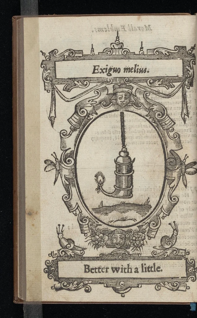 An illustration from Lychnocausia, siue, Moralia facum emblemata = Lights, morall emblems, 1638, leaf 111