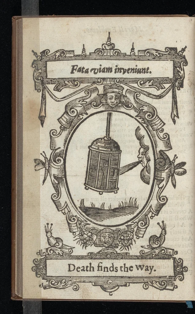 An illustration from Lychnocausia, siue, Moralia facum emblemata = Lights, morall emblems, 1638, leaf 123