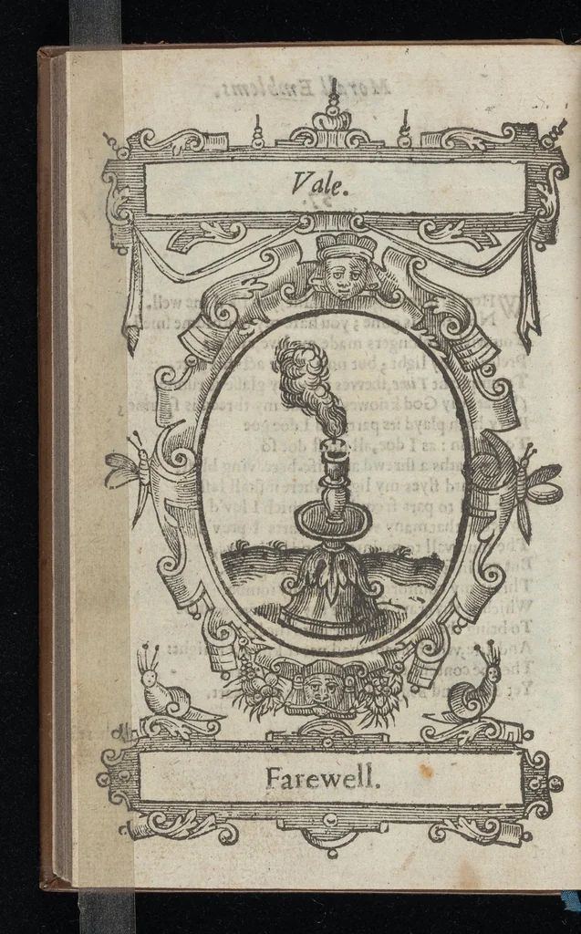 An illustration from Lychnocausia, siue, Moralia facum emblemata = Lights, morall emblems, 1638, leaf 133
