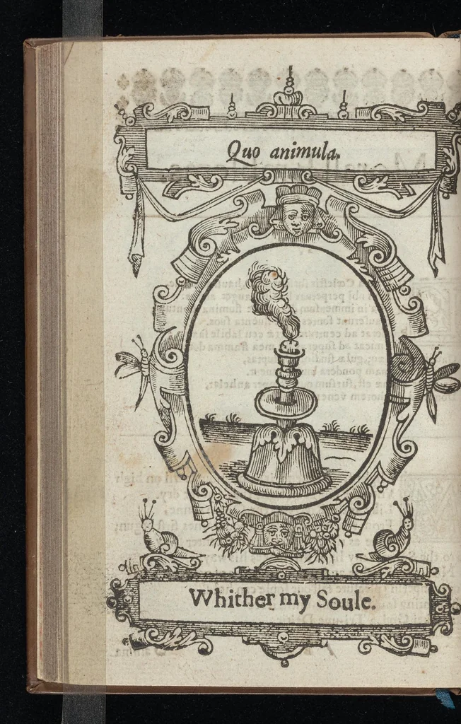 An illustration from Lychnocausia, siue, Moralia facum emblemata = Lights, morall emblems, 1638, leaf 21