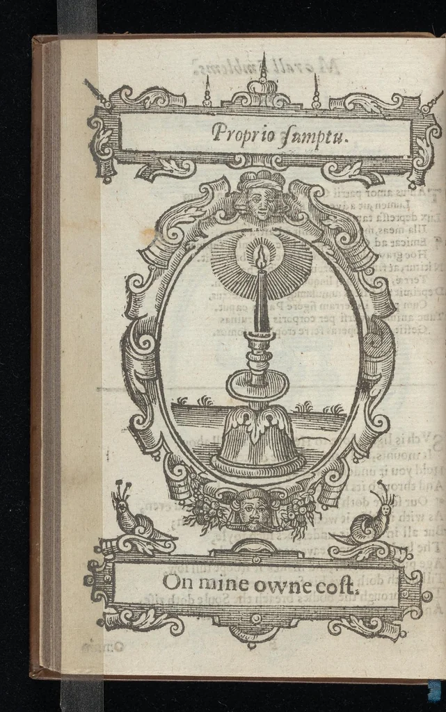 An illustration from Lychnocausia, siue, Moralia facum emblemata = Lights, morall emblems, 1638, leaf 83