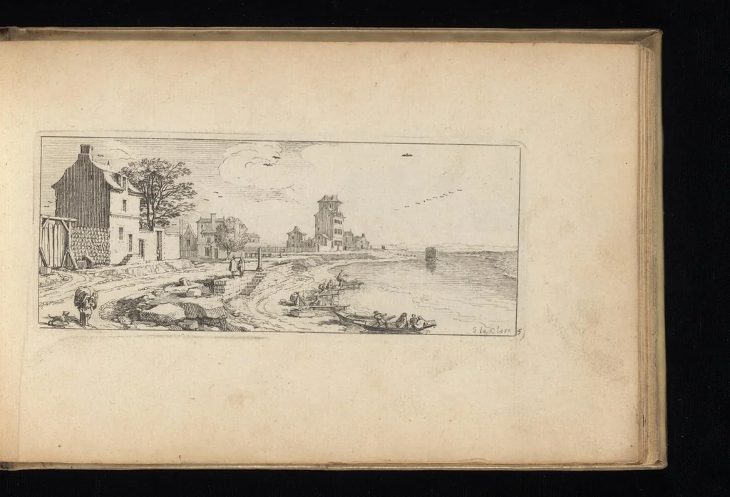 An illustration from Veues de plusieurs petis endrois des fauxbourgs de Paris, 1695, leaf 10