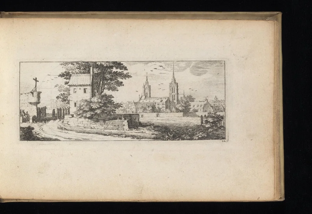 An illustration from Veues de plusieurs petis endrois des fauxbourgs de Paris, 1695, leaf 24