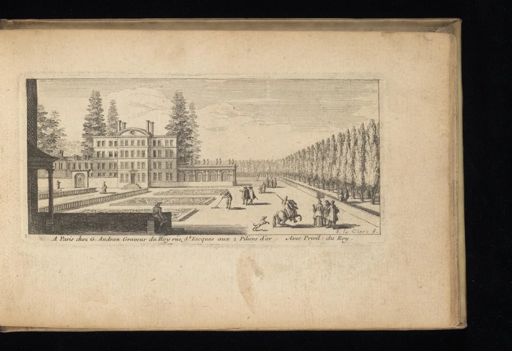 An illustration from Veues de plusieurs petis endrois des fauxbourgs de Paris, 1695, leaf 26