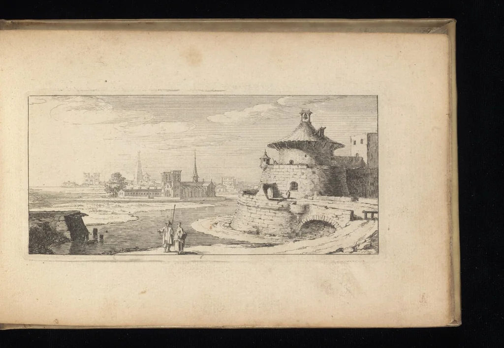 An illustration from Veues de plusieurs petis endrois des fauxbourgs de Paris, 1695, leaf 36