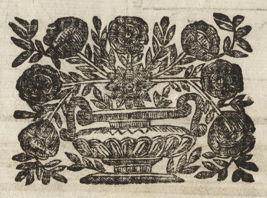 An illustration from Paradossi per pratticare la prospettiva senza saperla, fiori, per facilitare l'intelligenza, frutti, per non operare alla cieca. Cognitioni necessarie à pittori, scultori, architetti, ed à qualunque si diletta di disegno, 1683, leaf 19