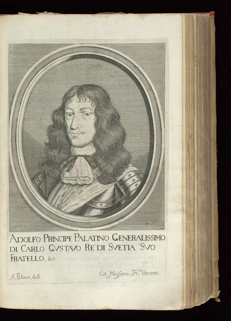 An illustration from Historia di Leopoldo Cesare : continente le cose più memorabili successe in Europa, dal 1656 sino al 1670, 1670, leaf 604