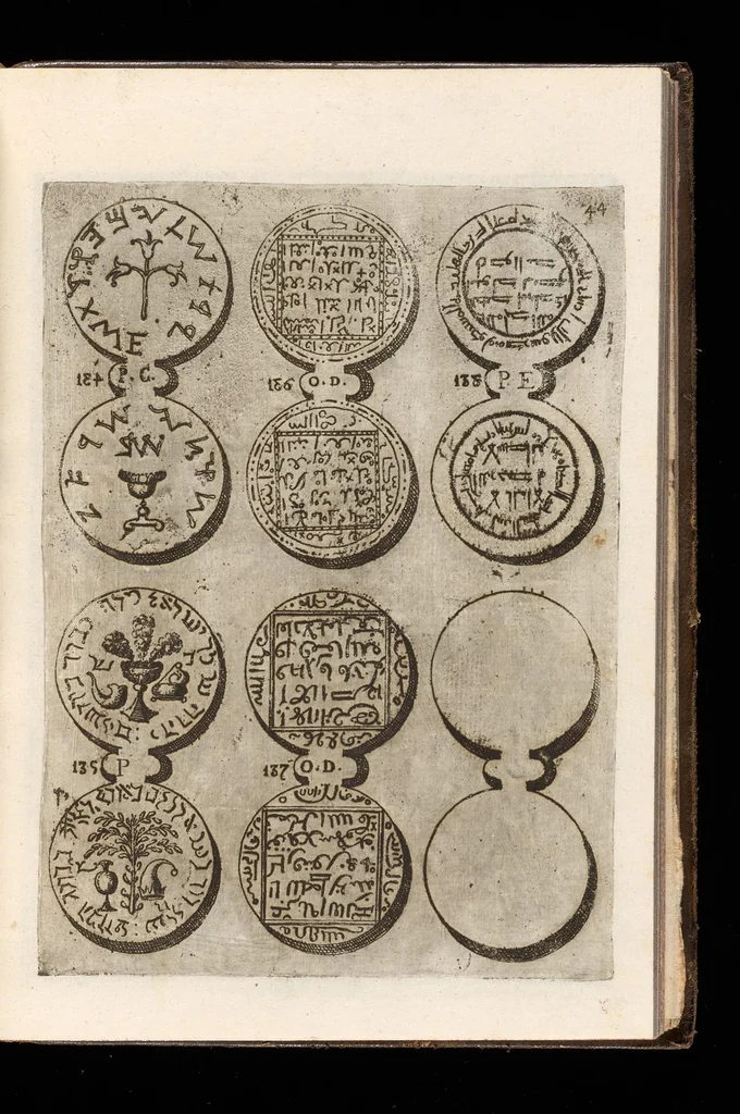 An illustration from Museo de las medallas desconocidas españolas, 1645, leaf 100