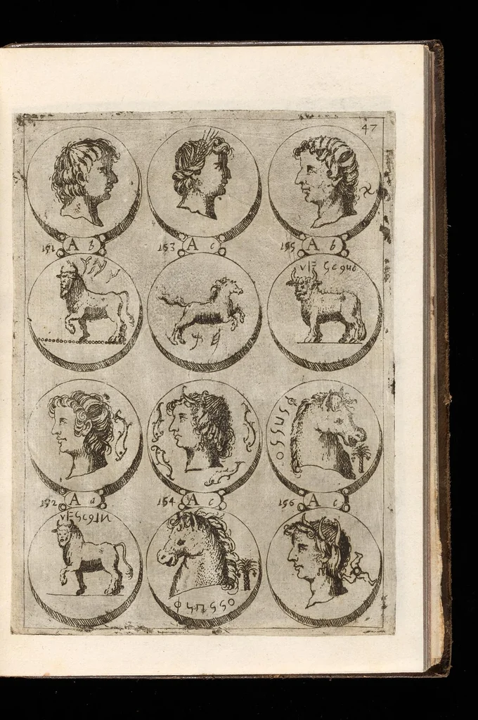 An illustration from Museo de las medallas desconocidas españolas, 1645, leaf 106