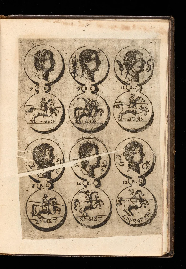 An illustration from Museo de las medallas desconocidas españolas, 1645, leaf 288