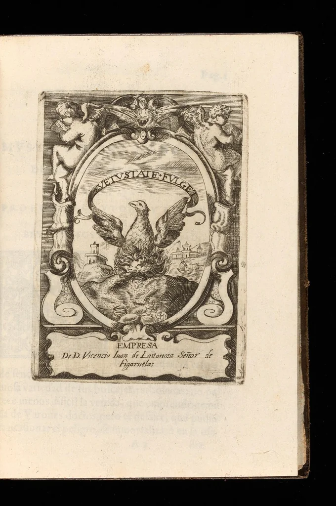An illustration from Museo de las medallas desconocidas españolas, 1645, leaf 32