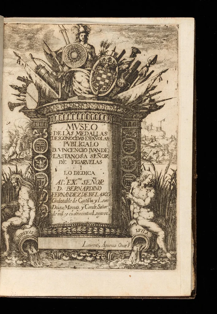 An illustration from Museo de las medallas desconocidas españolas, 1645, leaf 6