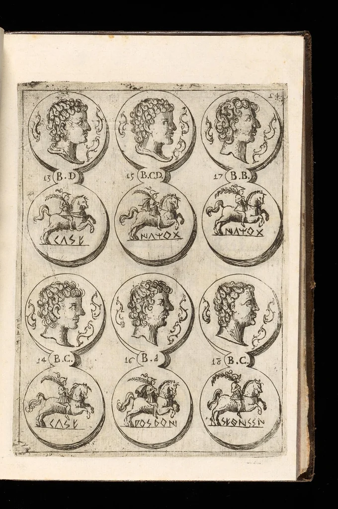 An illustration from Museo de las medallas desconocidas españolas, 1645, leaf 60