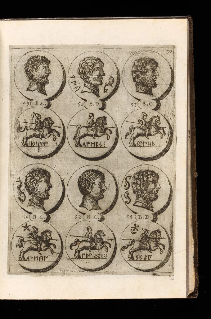 An illustration from Museo de las medallas desconocidas españolas, 1645, leaf 72