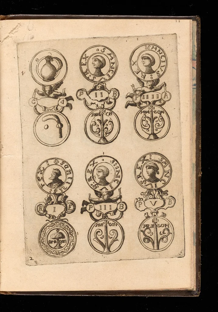 An illustration from Tratado de la moneda Iaquesa, y de otras de oro, y plata del reyno de Aragon, 1681, leaf 106