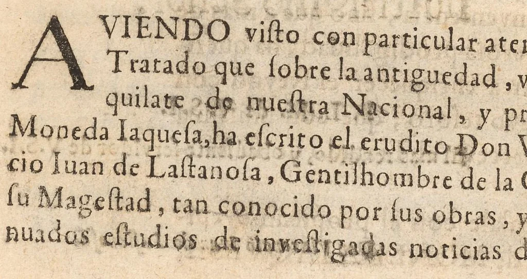 An illustration from Tratado de la moneda Iaquesa, y de otras de oro, y plata del reyno de Aragon, 1681, leaf 11