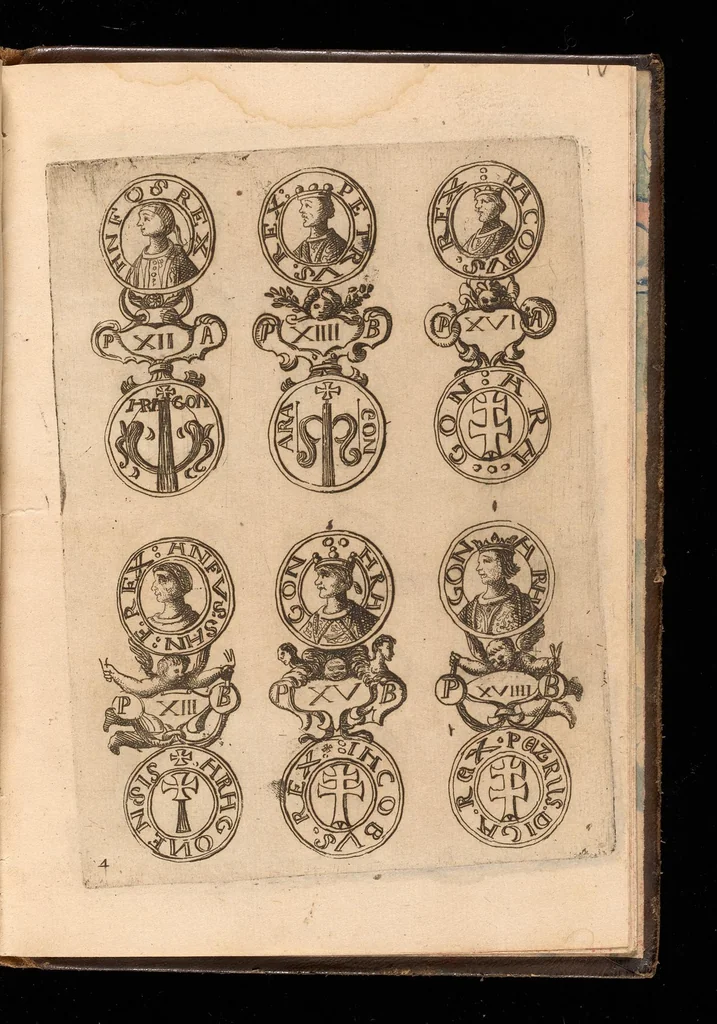 An illustration from Tratado de la moneda Iaquesa, y de otras de oro, y plata del reyno de Aragon, 1681, leaf 110