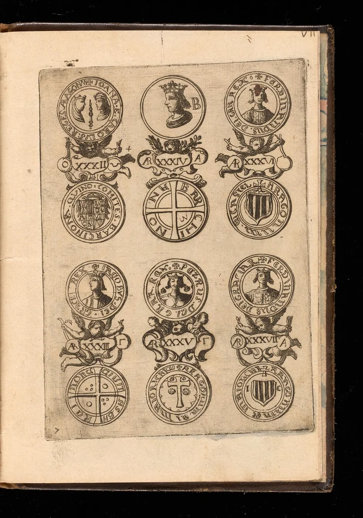 An illustration from Tratado de la moneda Iaquesa, y de otras de oro, y plata del reyno de Aragon, 1681, leaf 116