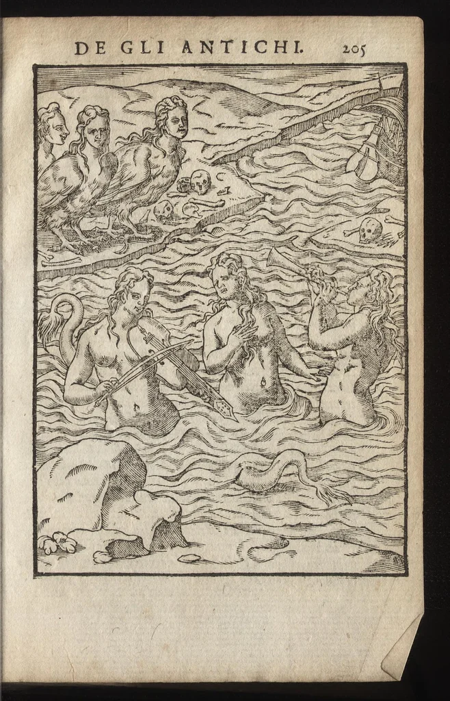 An illustration from Le imagini de i dei de gli antichi : nelle qvali si contengono gl'idoli, riti, ceremonie, & altre cose appartenenti alla religione de gli antichi, con la loro espositione & con bellissime & accomodate figure nouamente ristampate et con esserui citati i luoci de gli autori stessi di donde molte cose sono cauate con molta diligenza riuiste e ricorrette, 1581, leaf 266