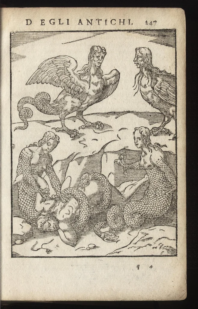 An illustration from Le imagini de i dei de gli antichi : nelle qvali si contengono gl'idoli, riti, ceremonie, & altre cose appartenenti alla religione de gli antichi, con la loro espositione & con bellissime & accomodate figure nouamente ristampate et con esserui citati i luoci de gli autori stessi di donde molte cose sono cauate con molta diligenza riuiste e ricorrette, 1581, leaf 308