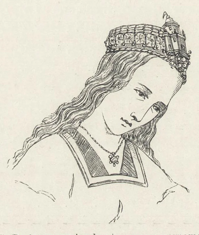 An illustration from Sacred and legendary art, 1870, leaf 133