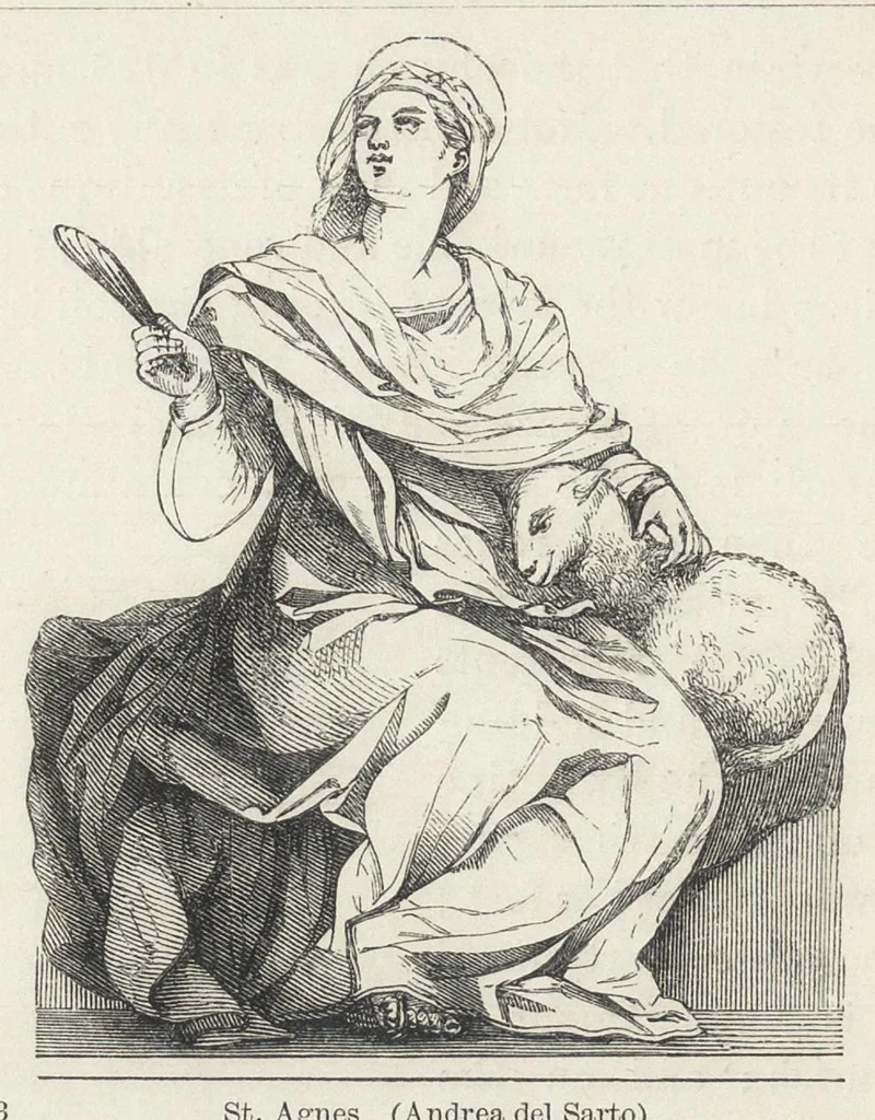 An illustration from Sacred and legendary art, 1870, leaf 241