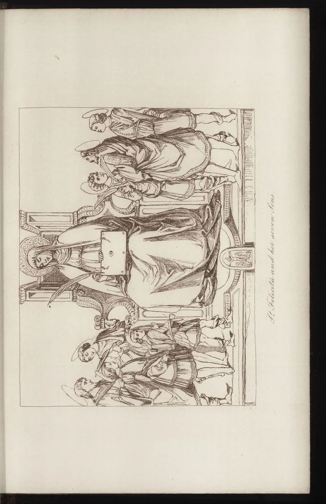 An illustration from Sacred and legendary art, 1870, leaf 278