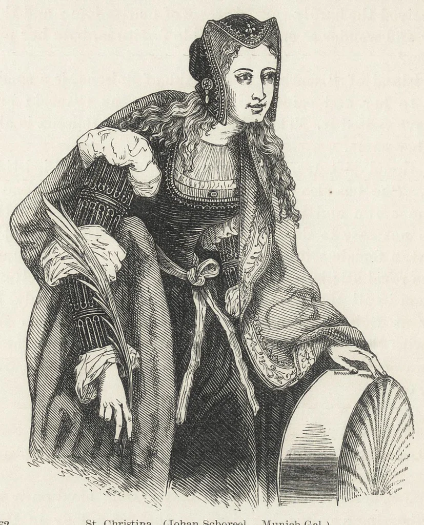 An illustration from Sacred and legendary art, 1870, leaf 305