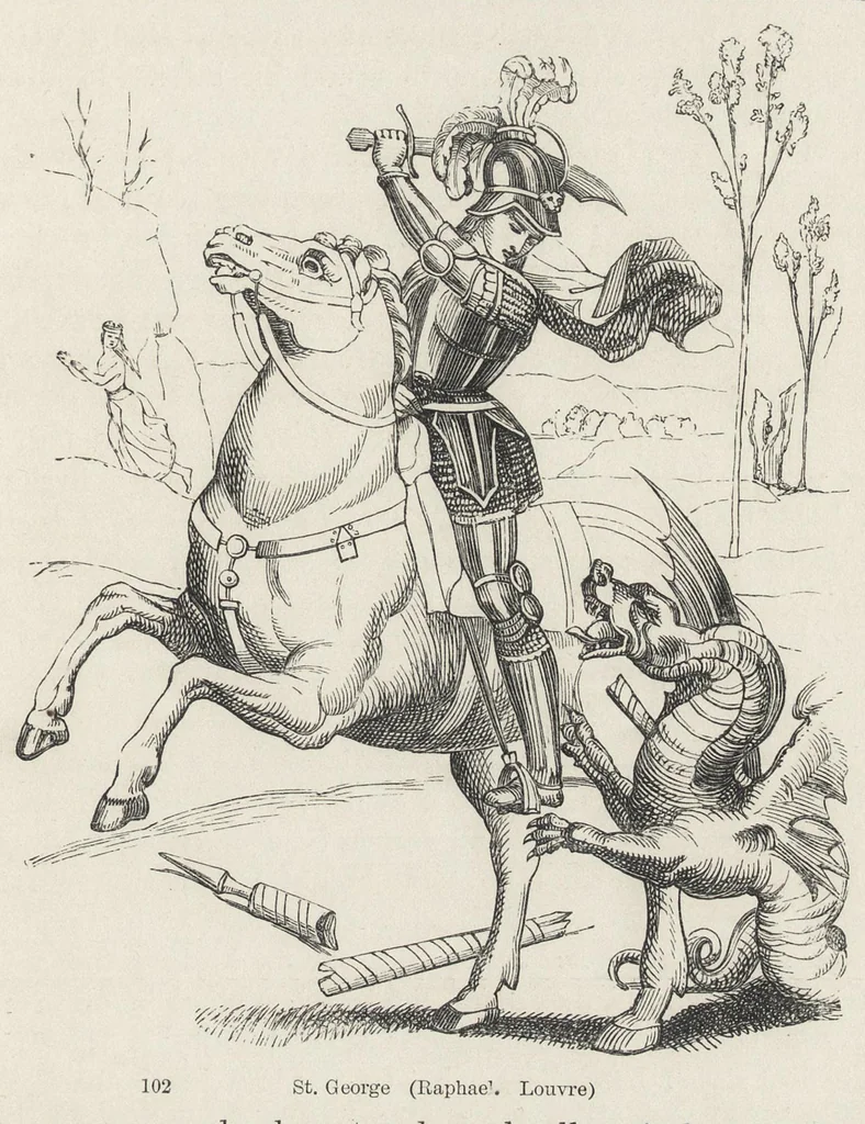 An illustration from Sacred and legendary art, 1870, leaf 32