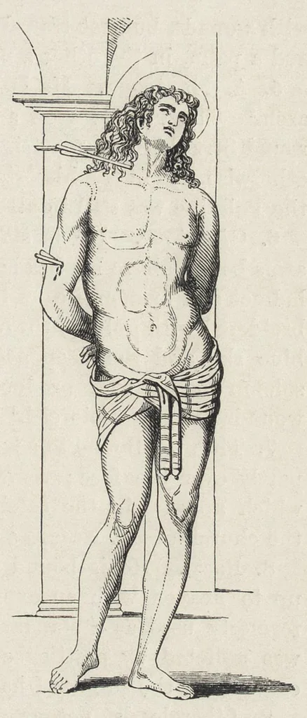 An illustration from Sacred and legendary art, 1870, leaf 46