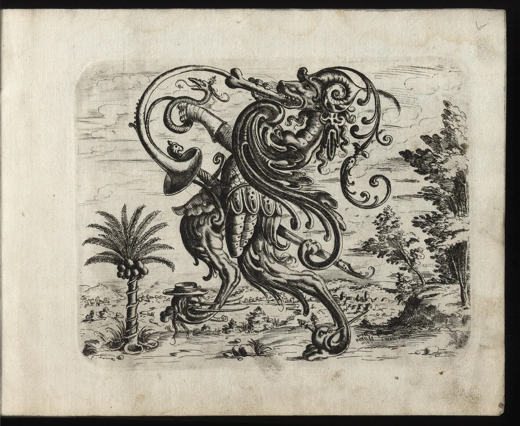 An illustration from Neuw GrottesskenBuch, 1610, leaf 14