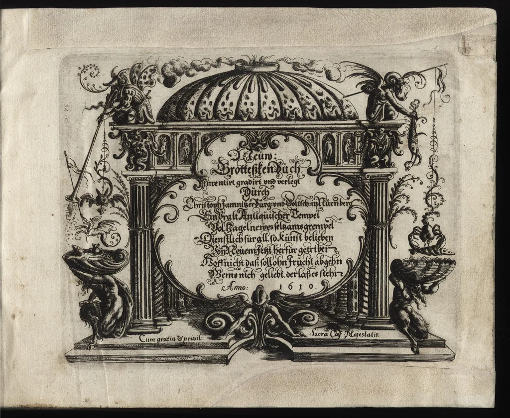 An illustration from Neuw GrottesskenBuch, 1610, leaf 8