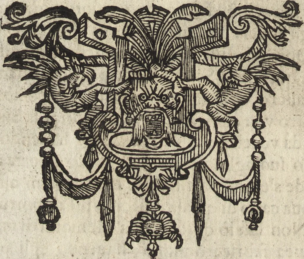 An illustration from Le vite de i dodeci visconti che signoreggiarono Milano, 1645, leaf 105