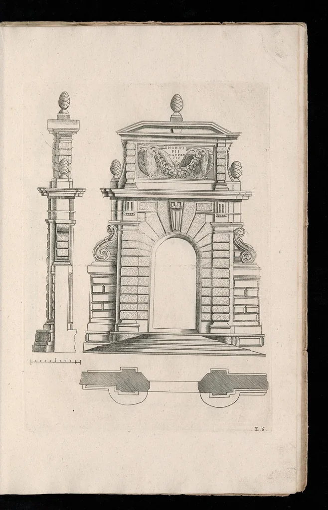 An illustration from Li cinque ordini di architettura et agiuntade, 1648, leaf 78