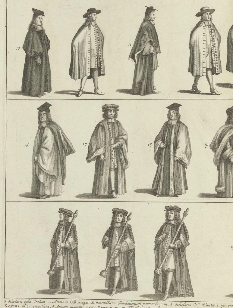 An illustration from Cantabrigia illustrata, sive, Omnium celeberrimae istius universitatis collegiorum, aularum, bibliothecae academicae, scholarum publicarum, Sacelli Coll. Regalis, nec non totius oppidi ichnographia, 1690, leaf 27