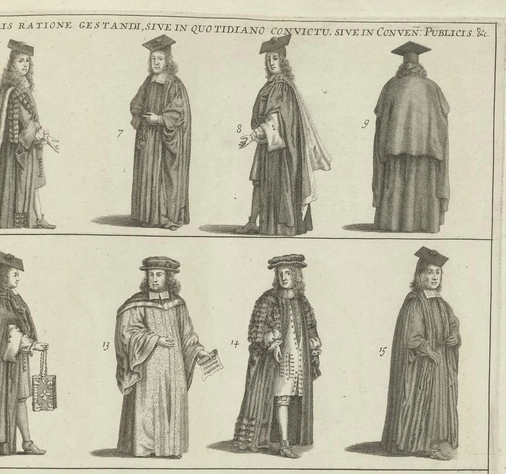An illustration from Cantabrigia illustrata, sive, Omnium celeberrimae istius universitatis collegiorum, aularum, bibliothecae academicae, scholarum publicarum, Sacelli Coll. Regalis, nec non totius oppidi ichnographia, 1690, leaf 28