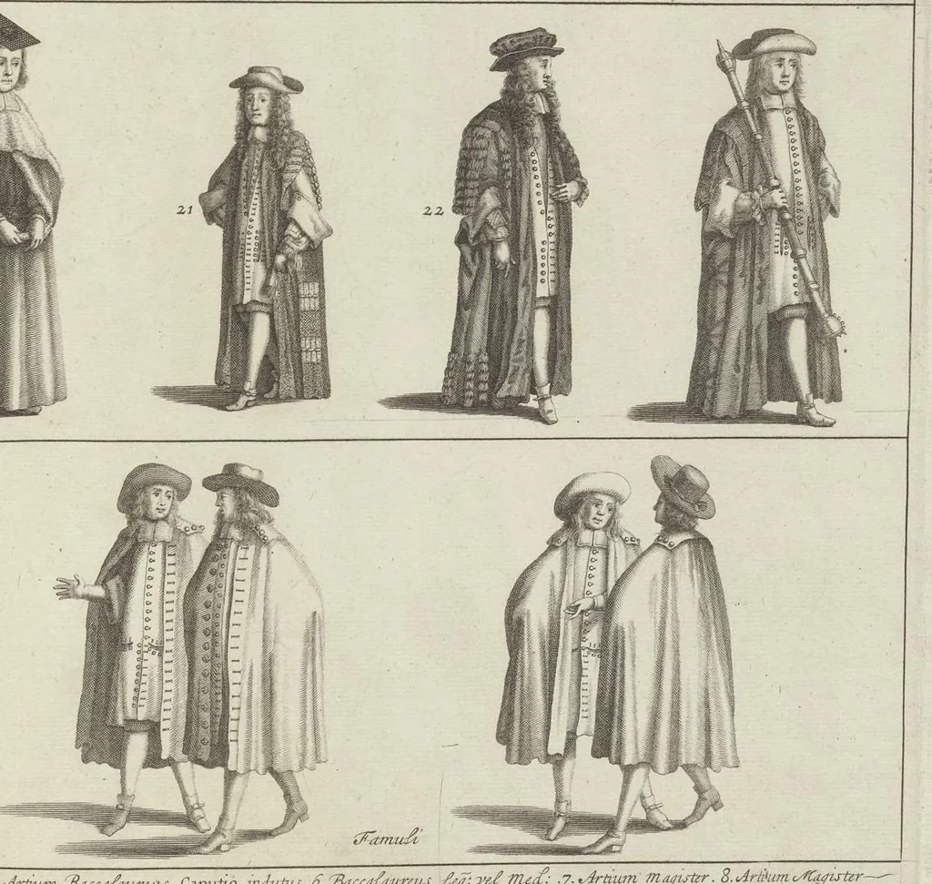 An illustration from Cantabrigia illustrata, sive, Omnium celeberrimae istius universitatis collegiorum, aularum, bibliothecae academicae, scholarum publicarum, Sacelli Coll. Regalis, nec non totius oppidi ichnographia, 1690, leaf 28