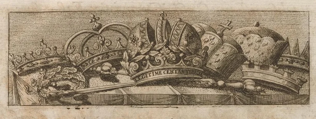 An illustration from Imperatorum romanorum numismata ex aere mediae et minimae formae : descripta & enarrata, 1671, leaf 10