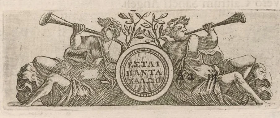 An illustration from Imperatorum romanorum numismata ex aere mediae et minimae formae : descripta & enarrata, 1671, leaf 242